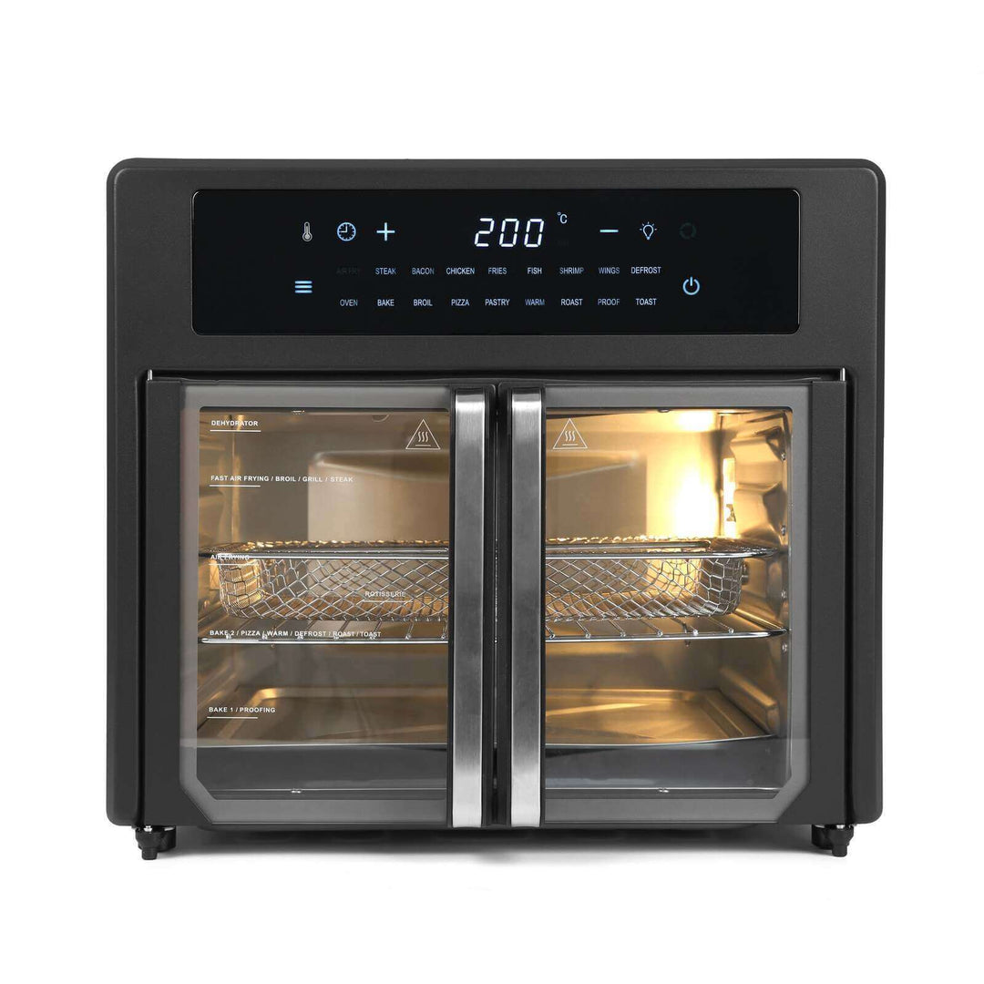 25L Air Fryer Convection Oven with French Doors, 360 Cooking, Advanced Air Frying Technology, Affordable Quality by Value Furniture