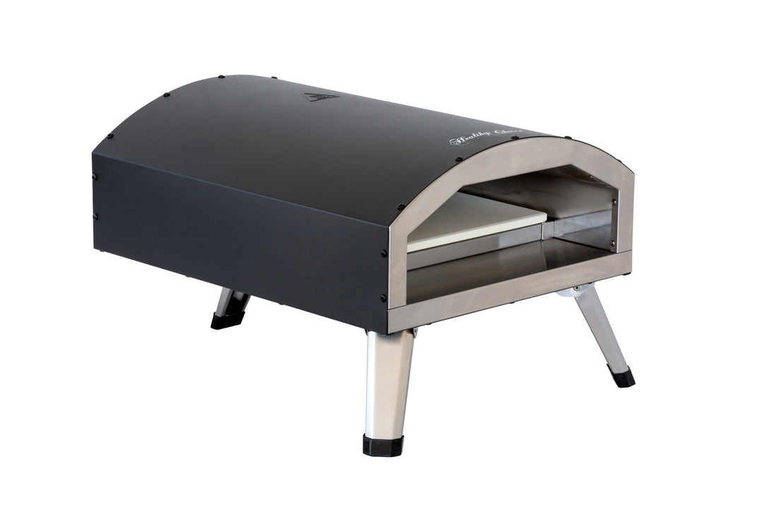 Compact and portable 12" outdoor electric pizza oven for modern lifestyles, affordable value furniture quality product ideal for home and picnics.