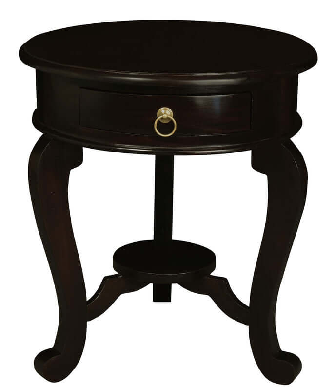 DSZ Product, feed-cond-new, feed-sl-DSZ Freight Payable, newRound Cabriole Leg 1 Drawer Lamp Table (Chocolate) - Premium Furniture > Outdoor > Outdoor Tables from Centrum Furniture ! Shop Online Buy Now at S & D's Value Store Family Business Best Customer ServiceDSZ Product, feed-cond-new, feed-sl-DSZ Freight Payable, new