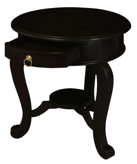 DSZ Product, feed-cond-new, feed-sl-DSZ Freight Payable, newRound Cabriole Leg 1 Drawer Lamp Table (Chocolate) - Premium Furniture > Outdoor > Outdoor Tables from Centrum Furniture ! Shop Online Buy Now at S & D's Value Store Family Business Best Customer ServiceDSZ Product, feed-cond-new, feed-sl-DSZ Freight Payable, new