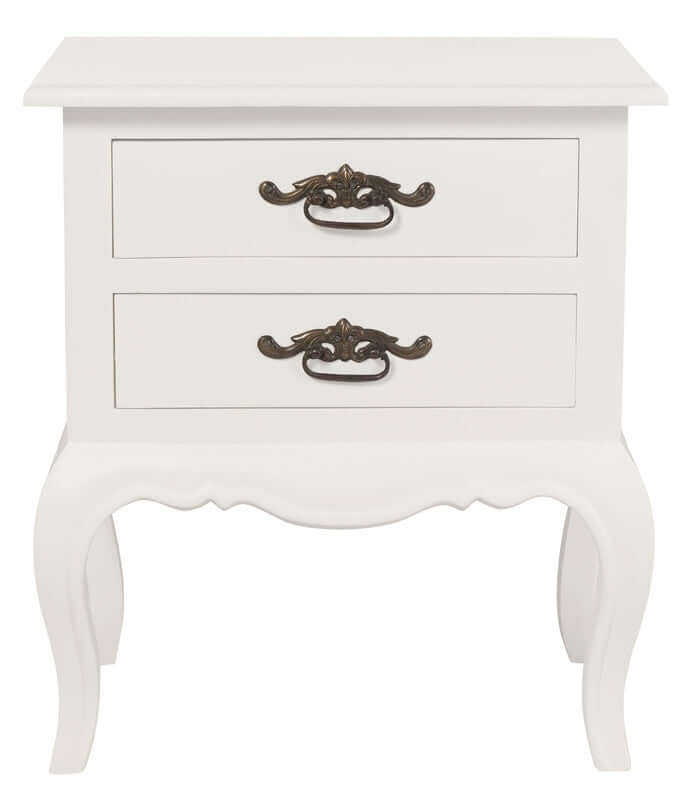 DSZ Product, feed-cond-new, feed-sl-DSZ Freight PayableFrench Provincial 2 Drawer Side Table (White) - Premium Furniture > Dining > Buffets & Sideboards from Centrum Furniture ! Shop Online Buy Now at S & D's Value Store Family Business Best Customer ServiceDSZ Product, feed-cond-new, feed-sl-DSZ Freight Payable