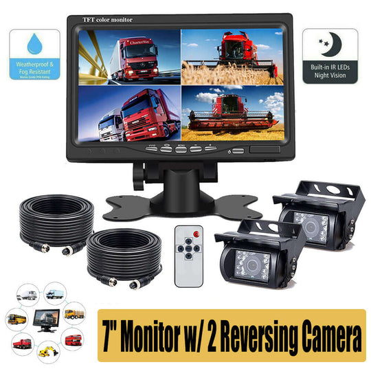 DSZ Product, feed-cond-new, feed-sl-DSZ Freight Payable, new7'' Waterproof Monitor Reversing  Kit For Truck Caravan - Premium Outdoor Recreation > Camping > Caravan Accessories from DSZ ! Shop Online Buy Now at S & D's Value Store Family Business Best Customer ServiceDSZ Product, feed-cond-new, feed-sl-DSZ Freight Payable, new