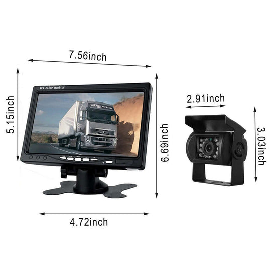 DSZ Product, feed-cond-new, feed-sl-DSZ Freight Payable, new7'' Waterproof Monitor Reversing  Kit For Truck Caravan - Premium Outdoor Recreation > Camping > Caravan Accessories from DSZ ! Shop Online Buy Now at S & D's Value Store Family Business Best Customer ServiceDSZ Product, feed-cond-new, feed-sl-DSZ Freight Payable, new