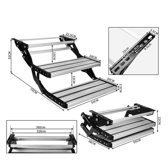 DSZ Product, feed-cond-new, feed-sl-DSZ Freight Payable, newAluminium Double Caravan Step Pull Out Folding Steps For Road Rv Camper Trailer - Premium Outdoor Recreation > Camping > Caravan Accessories from DSZ ! Shop Online Buy Now at S & D's Value Store Family Business Best Customer ServiceDSZ Product, feed-cond-new, feed-sl-DSZ Freight Payable, new