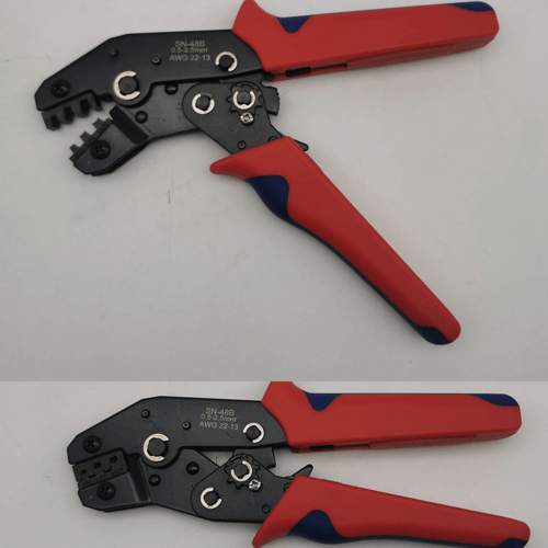 Affordable SN-48B pliers for crimping waterproof electrical connectors, suitable for DIY projects and marine vehicles.