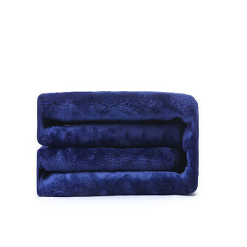 Blue double-sided flannel heated throw rug blanket, soft and cozy, ideal for cold evenings, affordable luxury.