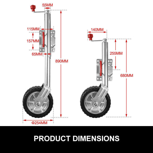 DSZ Product, feed-cond-new, feed-sl-DSZ Freight Payable, newJockey Wheel 10" Inch Swing Up Rubber Wheel 1000Kg Caravan Boat Trailer - Premium Outdoor Recreation > Camping > Caravan Accessories from DSZ ! Shop Online Buy Now at S & D's Value Store Family Business Best Customer ServiceDSZ Product, feed-cond-new, feed-sl-DSZ Freight Payable, new