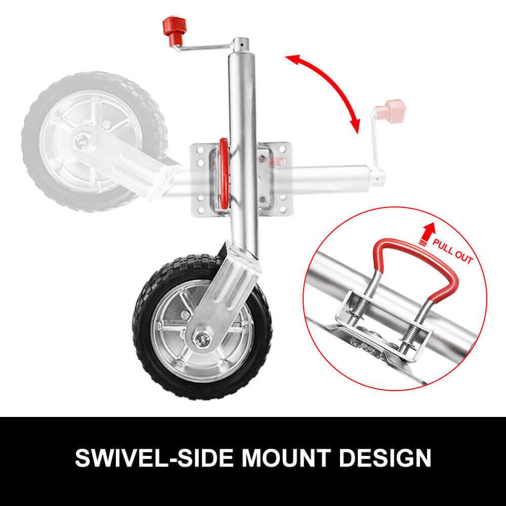 DSZ Product, feed-cond-new, feed-sl-DSZ Freight Payable, newJockey Wheel 10" Inch Swing Up Rubber Wheel 1000Kg Caravan Boat Trailer - Premium Outdoor Recreation > Camping > Caravan Accessories from DSZ ! Shop Online Buy Now at S & D's Value Store Family Business Best Customer ServiceDSZ Product, feed-cond-new, feed-sl-DSZ Freight Payable, new