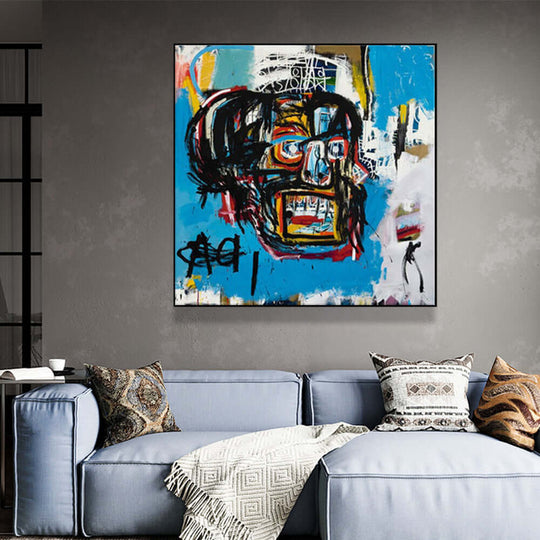 _label_, DSZ Product, feed-cond-new, feed-sl-free shipping, free-shipping, newWall Art 50Cm X 50Cm Blue Head By Basquiat Black Frame Canvas - Premium Home & Garden > Hobbies > Arts & Crafts from Artime ! Shop Online Buy Now at S & D's Value Store Family Business Best Customer Service_label_, DSZ Product, feed-cond-new, feed-sl-free shipping, free-shipping, new