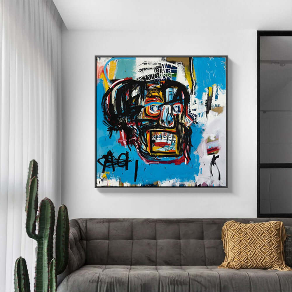 _label_, DSZ Product, feed-cond-new, feed-sl-free shipping, free-shipping, newWall Art 50Cm X 50Cm Blue Head By Basquiat Black Frame Canvas - Premium Home & Garden > Hobbies > Arts & Crafts from Artime ! Shop Online Buy Now at S & D's Value Store Family Business Best Customer Service_label_, DSZ Product, feed-cond-new, feed-sl-free shipping, free-shipping, new