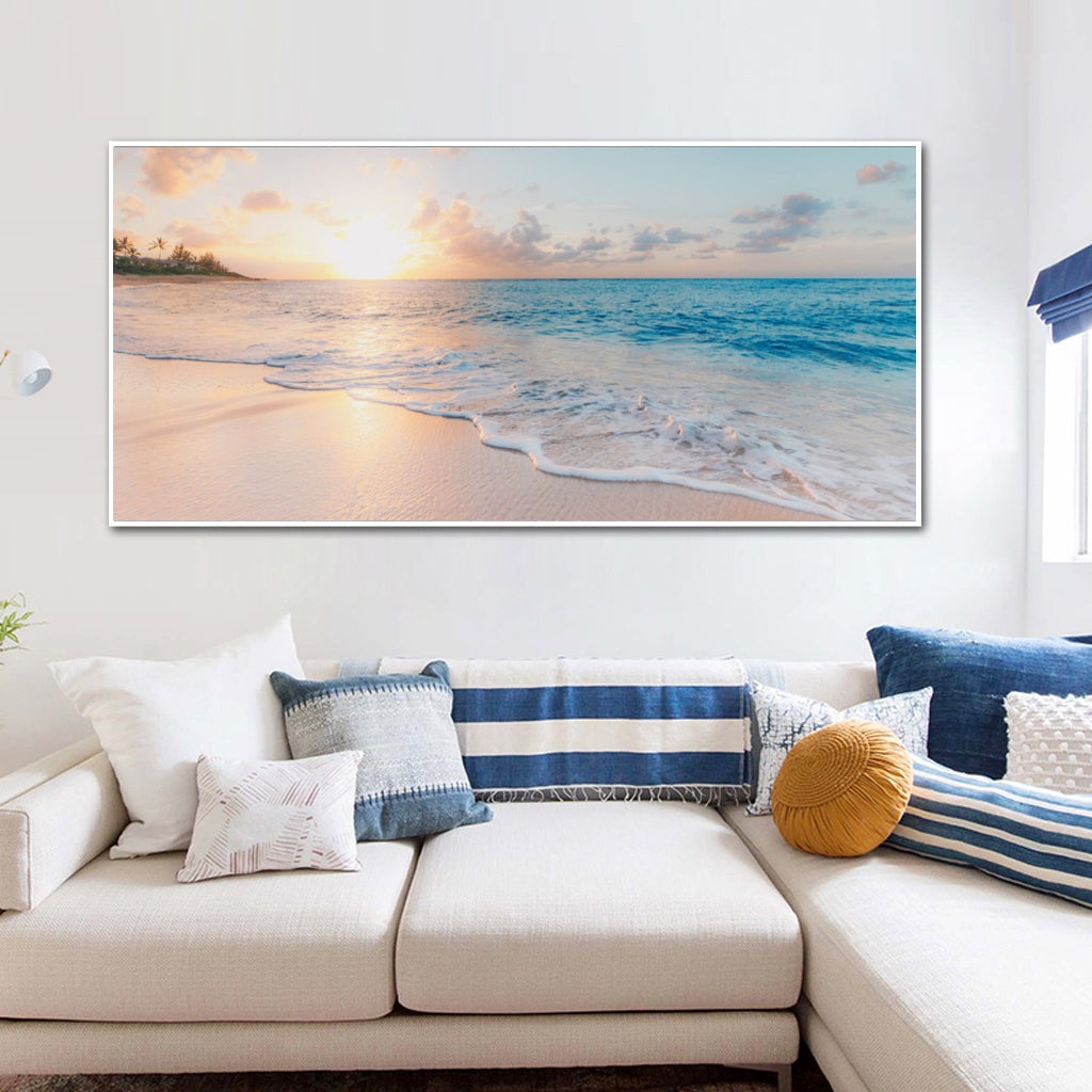 _label_, DSZ Product, feed-cond-new, feed-sl-free shipping, free-shipping, newWall Art 40Cm X 80Cm Ocean And Beach White Frame Canvas - Premium Home & Garden > Hobbies > Arts & Crafts from Artime ! Shop Online Buy Now at S & D's Value Store Family Business Best Customer Service_label_, DSZ Product, feed-cond-new, feed-sl-free shipping, free-shipping, new