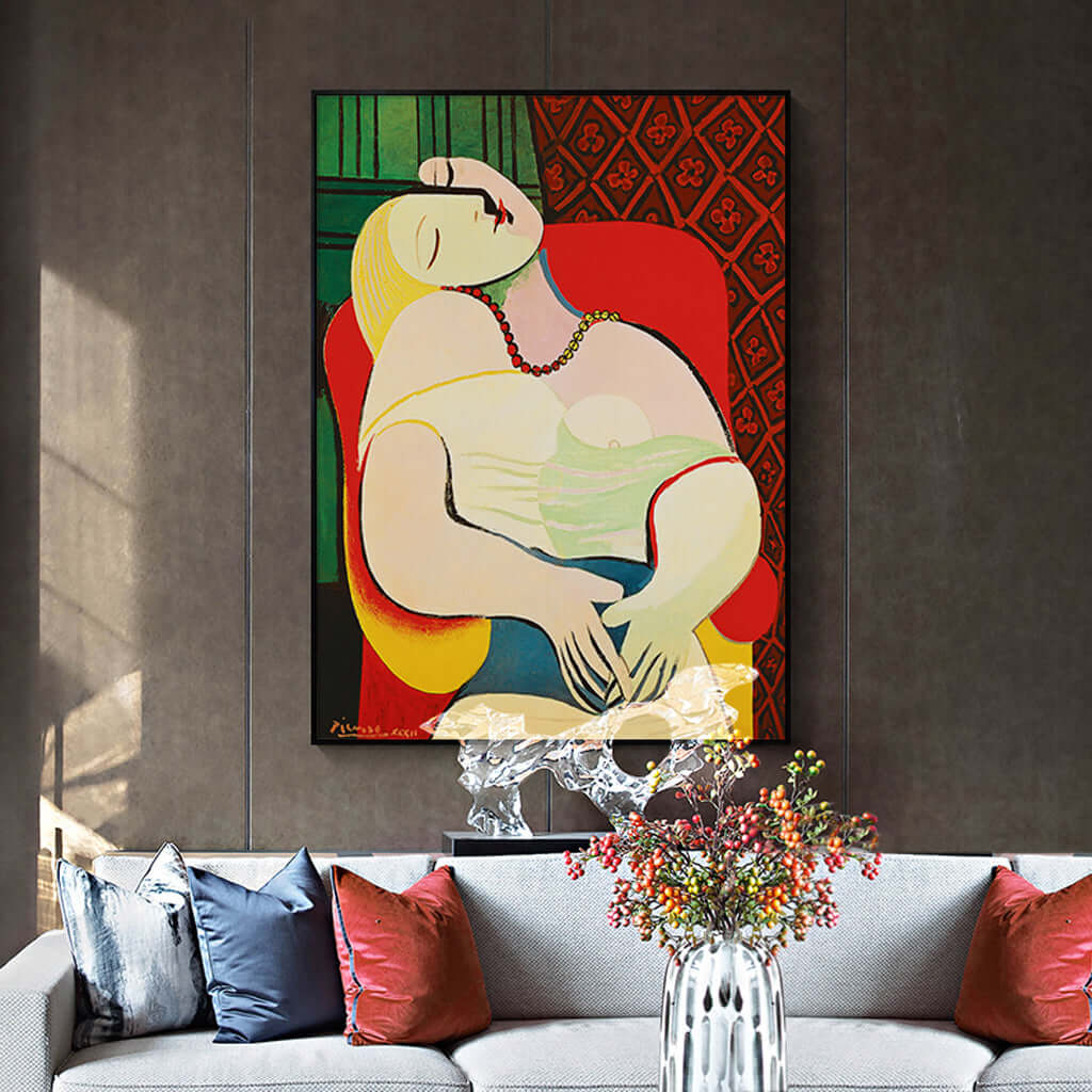 _label_, DSZ Product, feed-cond-new, feed-sl-free shipping, free-shipping, newWall Art 50Cm X 70Cm The Dream By Pablo Picasso Gold Frame Canvas - Premium Home & Garden > Wall Art > Posters, Paintings & Prints from Artime ! Shop Online Buy Now at S & D's Value Store Family Business Best Customer Service_label_, DSZ Product, feed-cond-new, feed-sl-free shipping, free-shipping, new