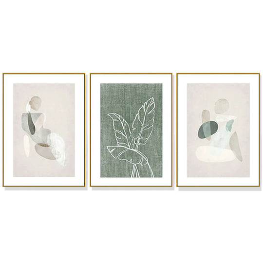 _label_, DSZ Product, feed-cond-new, feed-sl-free shipping, free-shipping, newWall Art 60Cm X 90Cm Abstract Body And Leaves 3 Sets Gold Frame Canvas - Premium Home & Garden > Wall Art > Posters, Paintings & Prints from Artime ! Shop Online Buy Now at S & D's Value Store Family Business Best Customer Service_label_, DSZ Product, feed-cond-new, feed-sl-free shipping, free-shipping, new