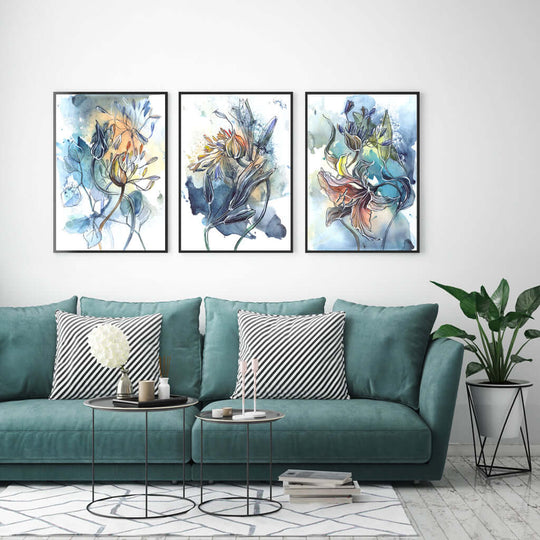 _label_, DSZ Product, feed-cond-new, feed-sl-free shipping, free-shipping, newWall Art 50Cm X 70Cm Watercolor Style Abstract Flower 3 Sets Black Frame Canvas - Premium Home & Garden > Wall Art > Posters, Paintings & Prints from Artime ! Shop Online Buy Now at S & D's Value Store Family Business Best Customer Service_label_, DSZ Product, feed-cond-new, feed-sl-free shipping, free-shipping, new