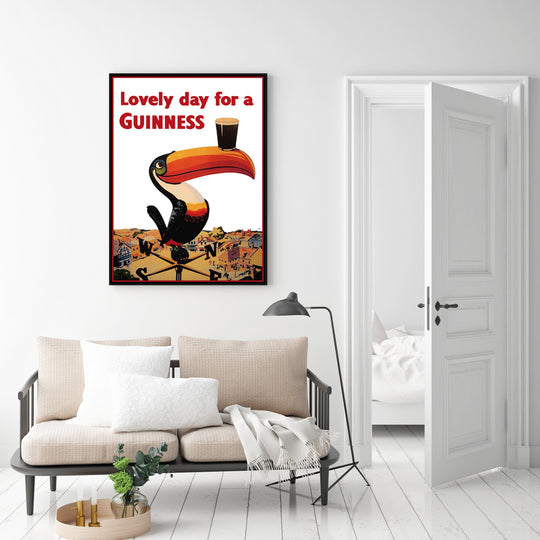 _label_, DSZ Product, feed-cond-new, feed-sl-free shipping, free-shipping, newWall Art 60Cm X 90Cm Beer Lovely Day For A Guinness Black Frame Canvas - Premium Home & Garden > Decor > Picture Frames from Artime ! Shop Online Buy Now at S & D's Value Store Family Business Best Customer Service_label_, DSZ Product, feed-cond-new, feed-sl-free shipping, free-shipping, new