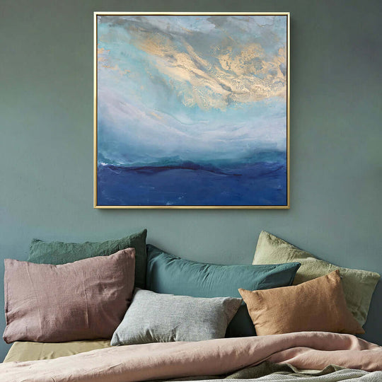 _label_, DSZ Product, feed-cond-new, feed-sl-free shipping, free-shipping, newWall Art 50Cm X 50Cm Abstract Gold Blue Square Size Gold Frame Canvas - Premium Home & Garden > Hobbies > Arts & Crafts from Artime ! Shop Online Buy Now at S & D's Value Store Family Business Best Customer Service_label_, DSZ Product, feed-cond-new, feed-sl-free shipping, free-shipping, new