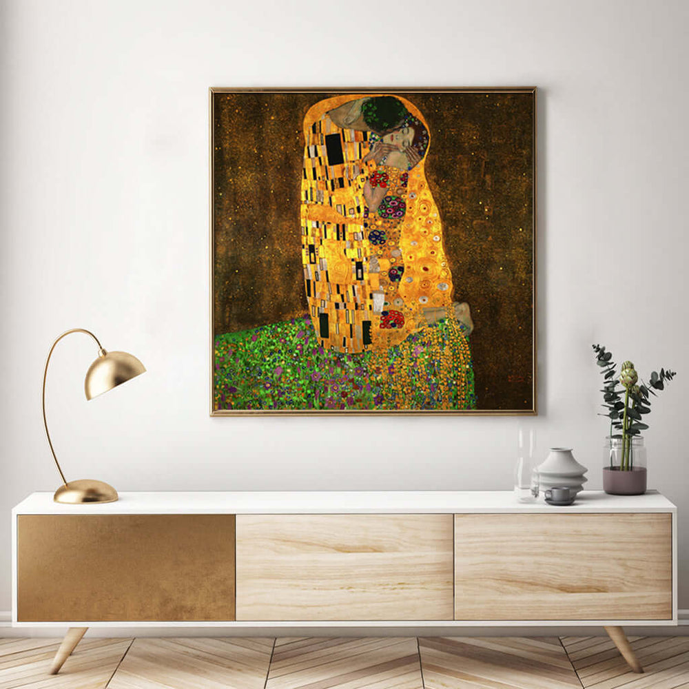 _label_, DSZ Product, feed-cond-new, feed-sl-free shipping, free-shipping, newWall Art 50Cm X 50Cm Kissing By Gustav Klimt Gold Frame Canvas - Premium Home & Garden > Wall Art > Posters, Paintings & Prints from Artime ! Shop Online Buy Now at S & D's Value Store Family Business Best Customer Service_label_, DSZ Product, feed-cond-new, feed-sl-free shipping, free-shipping, new