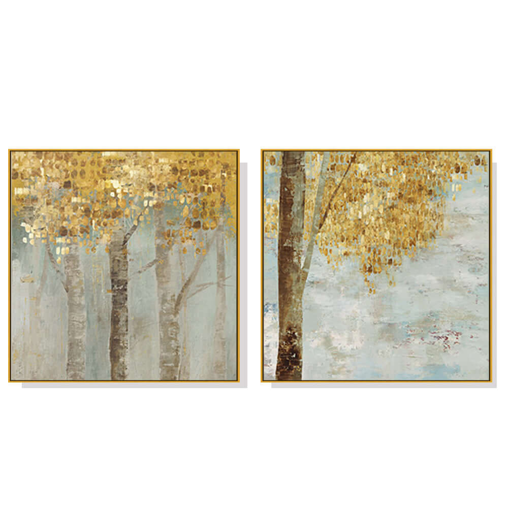 _label_, DSZ Product, feed-cond-new, feed-sl-free shipping, free-shipping, newWall Art 50Cm X 50Cm Golden Leaves 2 Sets Gold Frame Canvas - Premium Home & Garden > Wall Art > Posters, Paintings & Prints from Artime ! Shop Online Buy Now at S & D's Value Store Family Business Best Customer Service_label_, DSZ Product, feed-cond-new, feed-sl-free shipping, free-shipping, new