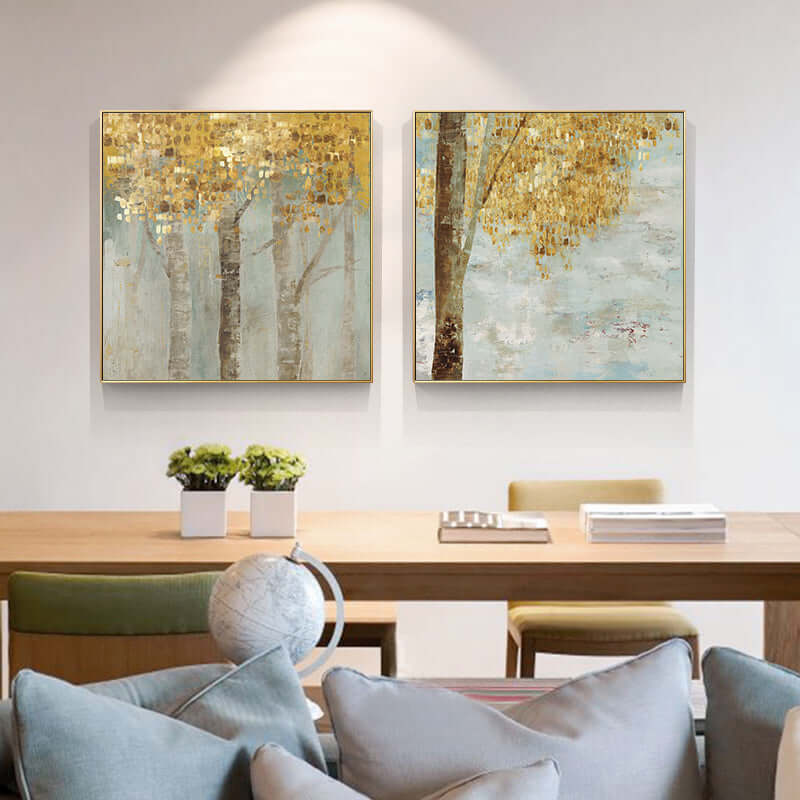 _label_, DSZ Product, feed-cond-new, feed-sl-free shipping, free-shipping, newWall Art 50Cm X 50Cm Golden Leaves 2 Sets Gold Frame Canvas - Premium Home & Garden > Wall Art > Posters, Paintings & Prints from Artime ! Shop Online Buy Now at S & D's Value Store Family Business Best Customer Service_label_, DSZ Product, feed-cond-new, feed-sl-free shipping, free-shipping, new