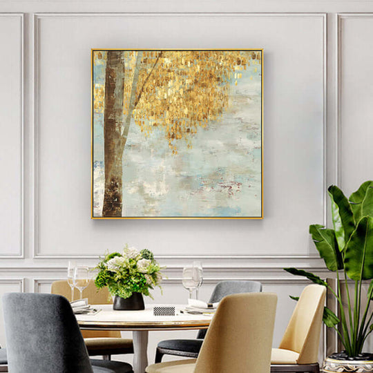 _label_, DSZ Product, feed-cond-new, feed-sl-free shipping, free-shipping, newWall Art 60Cm X 60Cm Golden Leaves 2 Sets Gold Frame Canvas - Premium Home & Garden > Wall Art > Posters, Paintings & Prints from Artime ! Shop Online Buy Now at S & D's Value Store Family Business Best Customer Service_label_, DSZ Product, feed-cond-new, feed-sl-free shipping, free-shipping, new