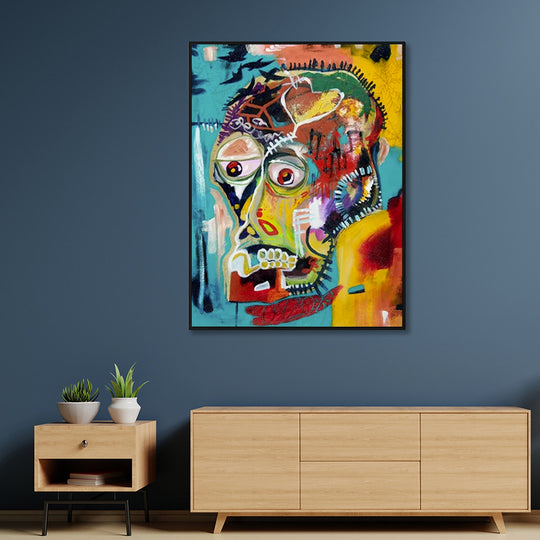 _label_, DSZ Product, feed-cond-new, feed-sl-free shipping, free-shipping, newWall Art 50Cm X 70Cm Pop Art Head Black Frame Canvas - Premium Home & Garden > Hobbies > Arts & Crafts from Artime ! Shop Online Buy Now at S & D's Value Store Family Business Best Customer Service_label_, DSZ Product, feed-cond-new, feed-sl-free shipping, free-shipping, new