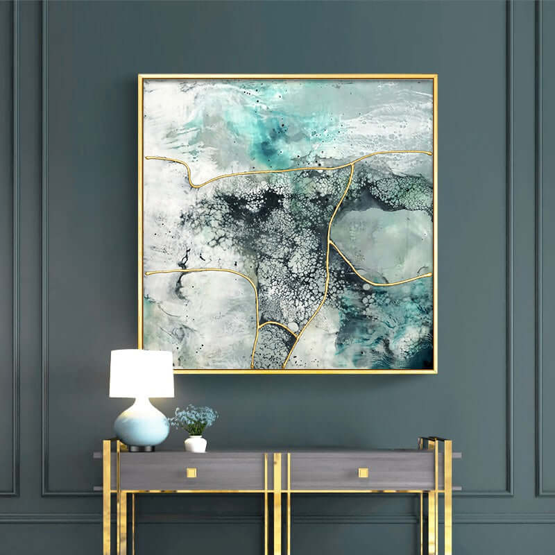 _label_, DSZ Product, feed-cond-new, feed-sl-free shipping, free-shipping, newWall Art 60Cm X 60Cm Marbled Green 2 Sets Gold Frame Canvas - Premium Home & Garden > Decor > Picture Frames from Artime ! Shop Online Buy Now at S & D's Value Store Family Business Best Customer Service_label_, DSZ Product, feed-cond-new, feed-sl-free shipping, free-shipping, new