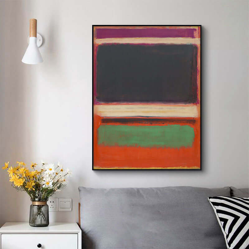 _label_, DSZ Product, feed-cond-new, feed-sl-free shipping, free-shipping, newWall Art 50Cm X 70Cm Black Orange Green By Mark Rothko Black Frame Canvas - Premium Home & Garden > Wall Art > Posters, Paintings & Prints from Artime ! Shop Online Buy Now at S & D's Value Store Family Business Best Customer Service_label_, DSZ Product, feed-cond-new, feed-sl-free shipping, free-shipping, new