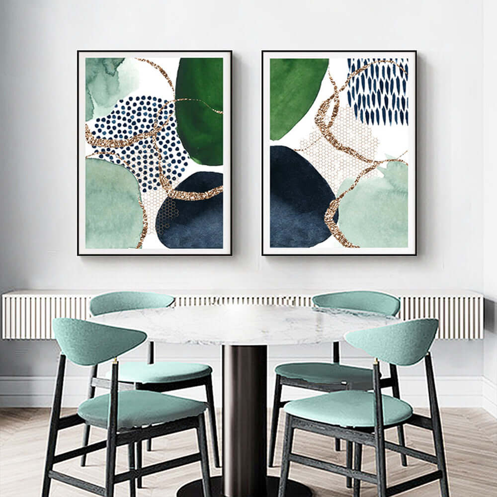 _label_, DSZ Product, feed-cond-new, feed-sl-free shipping, free-shipping, newWall Art 80Cm X 120Cm Abstract Green And Navy 2 Sets Black Frame Canvas - Premium Home & Garden > Wall Art > Posters, Paintings & Prints from Artime ! Shop Online Buy Now at S & D's Value Store Family Business Best Customer Service_label_, DSZ Product, feed-cond-new, feed-sl-free shipping, free-shipping, new