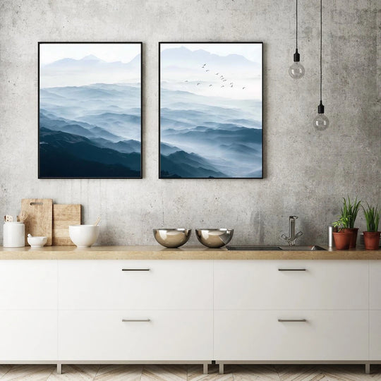 _label_, DSZ Product, feed-cond-new, feed-sl-free shipping, free-shipping, newWall Art 60Cm X 90Cm Blue Mountains 2 Sets Black  Frame Canvas - Premium Home & Garden > Hobbies > Arts & Crafts from Artime ! Shop Online Buy Now at S & D's Value Store Family Business Best Customer Service_label_, DSZ Product, feed-cond-new, feed-sl-free shipping, free-shipping, new