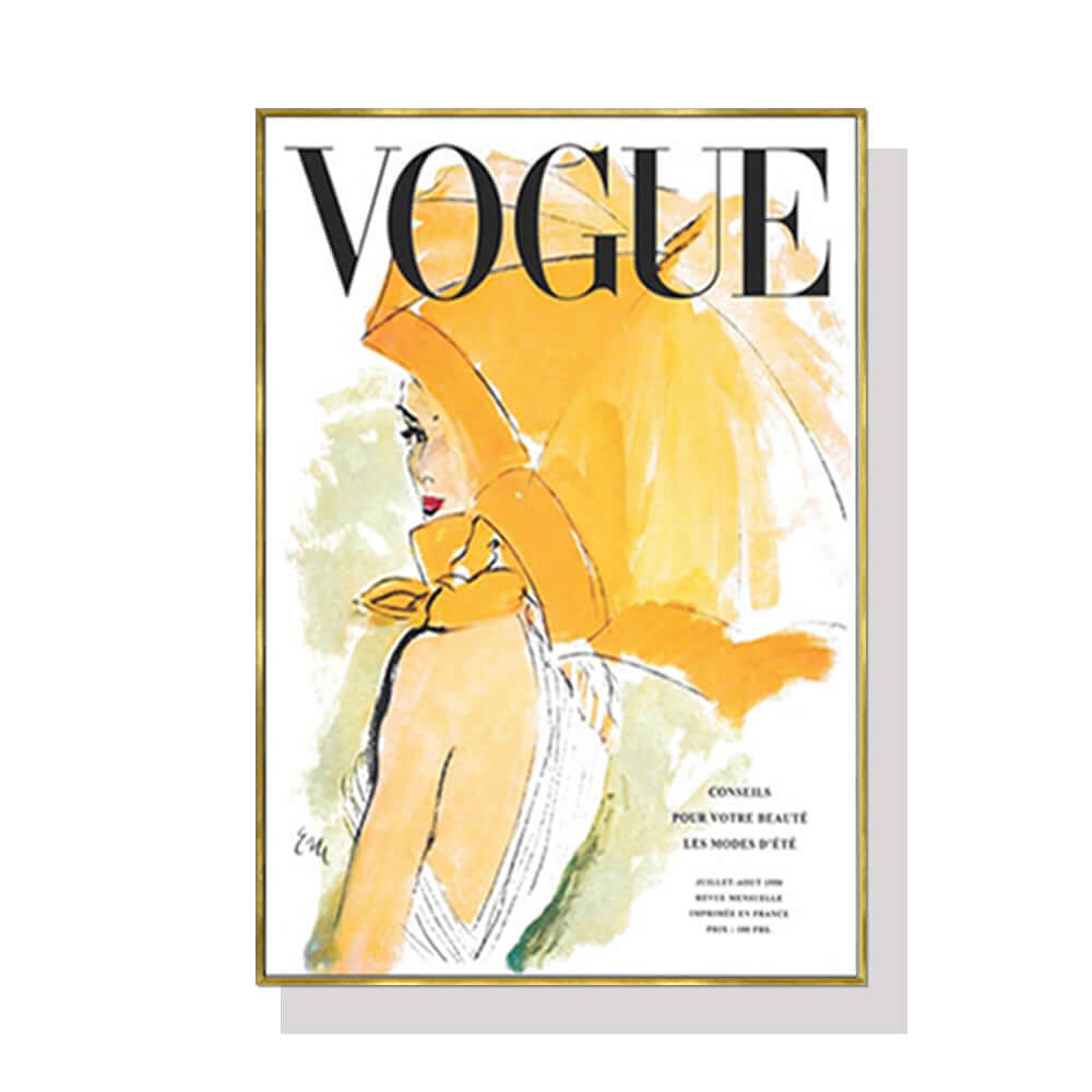 _label_, DSZ Product, feed-cond-new, feed-sl-free shipping, free-shipping, newWall Art 80Cm X 120Cm Vogue Girl Gold Frame Canvas - Premium Home & Garden > Wall Art > Posters, Paintings & Prints from Artime ! Shop Online Buy Now at S & D's Value Store Family Business Best Customer Service_label_, DSZ Product, feed-cond-new, feed-sl-free shipping, free-shipping, new