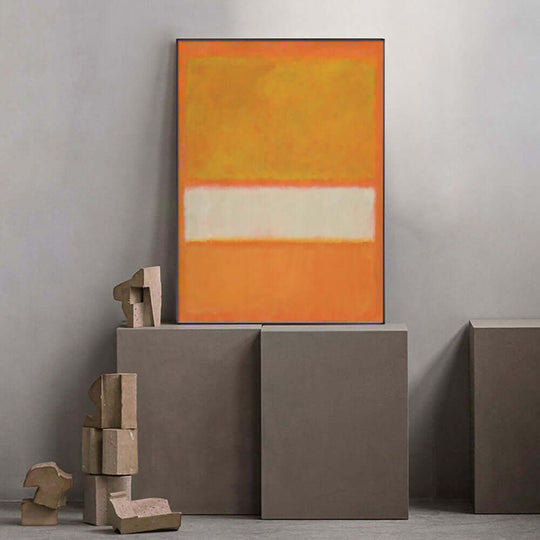 _label_, DSZ Product, feed-cond-new, feed-sl-free shipping, free-shipping, newWall Art 50Cm X 70Cm Yellow By Mark Rothko Black Frame Canvas - Premium Home & Garden > Wall Art > Posters, Paintings & Prints from Artime ! Shop Online Buy Now at S & D's Value Store Family Business Best Customer Service_label_, DSZ Product, feed-cond-new, feed-sl-free shipping, free-shipping, new