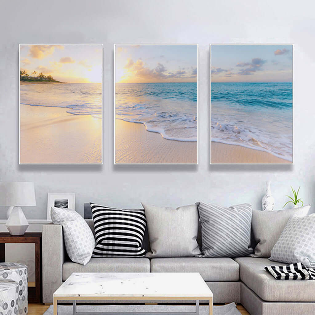 _label_, DSZ Product, feed-cond-new, feed-sl-free shipping, free-shipping, newWall Art 70Cm X 100Cm Ocean And Beach 3 Sets White Frame Canvas - Premium Home & Garden > Hobbies > Arts & Crafts from Artime ! Shop Online Buy Now at S & D's Value Store Family Business Best Customer Service_label_, DSZ Product, feed-cond-new, feed-sl-free shipping, free-shipping, new