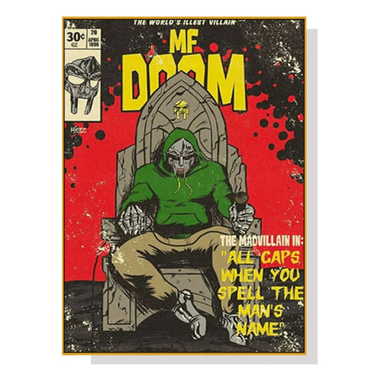 _label_, DSZ Product, feed-cond-new, feed-sl-free shipping, free-shipping, newWall Art 40Cm X 60Cm Mf Doom Music Gold Frame Canvas - Premium Home & Garden > Decor > Picture Frames from Artime ! Shop Online Buy Now at S & D's Value Store Family Business Best Customer Service_label_, DSZ Product, feed-cond-new, feed-sl-free shipping, free-shipping, new