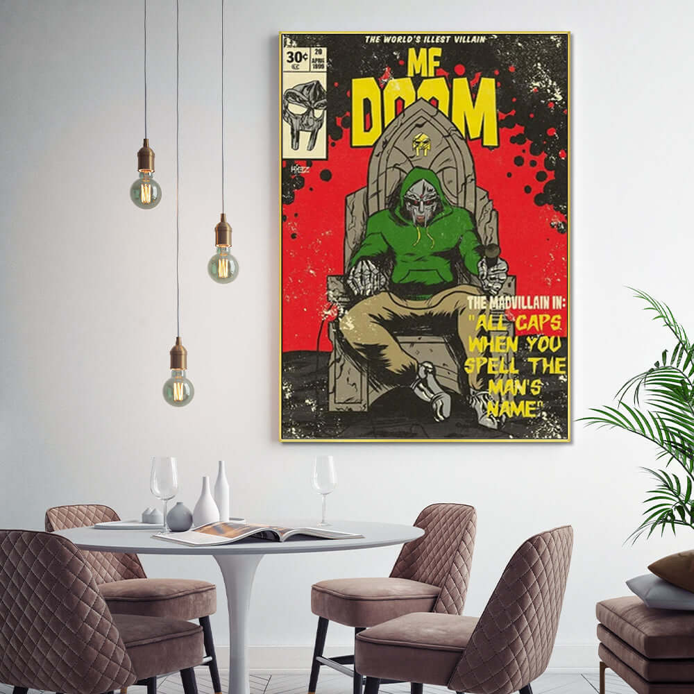 _label_, DSZ Product, feed-cond-new, feed-sl-free shipping, free-shipping, newWall Art 40Cm X 60Cm Mf Doom Music Gold Frame Canvas - Premium Home & Garden > Decor > Picture Frames from Artime ! Shop Online Buy Now at S & D's Value Store Family Business Best Customer Service_label_, DSZ Product, feed-cond-new, feed-sl-free shipping, free-shipping, new