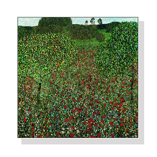 _label_, DSZ Product, feed-cond-new, feed-sl-free shipping, free-shipping, newWall Art 40Cm X 40Cm Field Of Poppies By Gustav Klimt White Frame Canvas - Premium Home & Garden > Wall Art > Posters, Paintings & Prints from Artime ! Shop Online Buy Now at S & D's Value Store Family Business Best Customer Service_label_, DSZ Product, feed-cond-new, feed-sl-free shipping, free-shipping, new