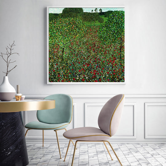 _label_, DSZ Product, feed-cond-new, feed-sl-free shipping, free-shipping, newWall Art 50Cm X 50Cm Field Of Poppies By Gustav Klimt White Frame Canvas - Premium Home & Garden > Wall Art > Posters, Paintings & Prints from Artime ! Shop Online Buy Now at S & D's Value Store Family Business Best Customer Service_label_, DSZ Product, feed-cond-new, feed-sl-free shipping, free-shipping, new