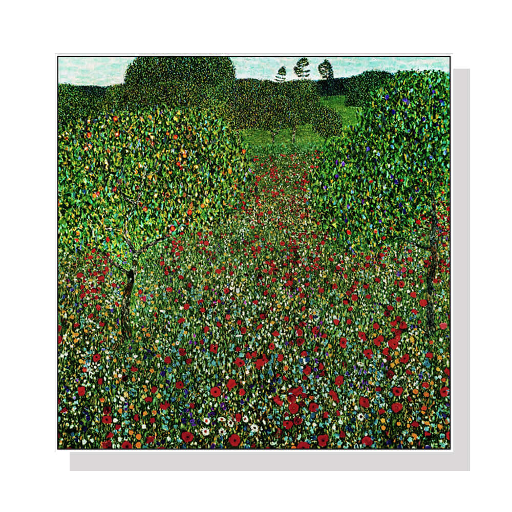 _label_, DSZ Product, feed-cond-new, feed-sl-free shipping, free-shipping, newWall Art 60Cm X 60Cm Field Of Poppies By Gustav Klimt White Frame Canvas - Premium Home & Garden > Wall Art > Posters, Paintings & Prints from Artime ! Shop Online Buy Now at S & D's Value Store Family Business Best Customer Service_label_, DSZ Product, feed-cond-new, feed-sl-free shipping, free-shipping, new