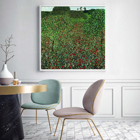 _label_, DSZ Product, feed-cond-new, feed-sl-free shipping, free-shipping, newWall Art 70Cm X 70Cm Field Of Poppies By Gustav Klimt White Frame Canvas - Premium Home & Garden > Wall Art > Posters, Paintings & Prints from Artime ! Shop Online Buy Now at S & D's Value Store Family Business Best Customer Service_label_, DSZ Product, feed-cond-new, feed-sl-free shipping, free-shipping, new