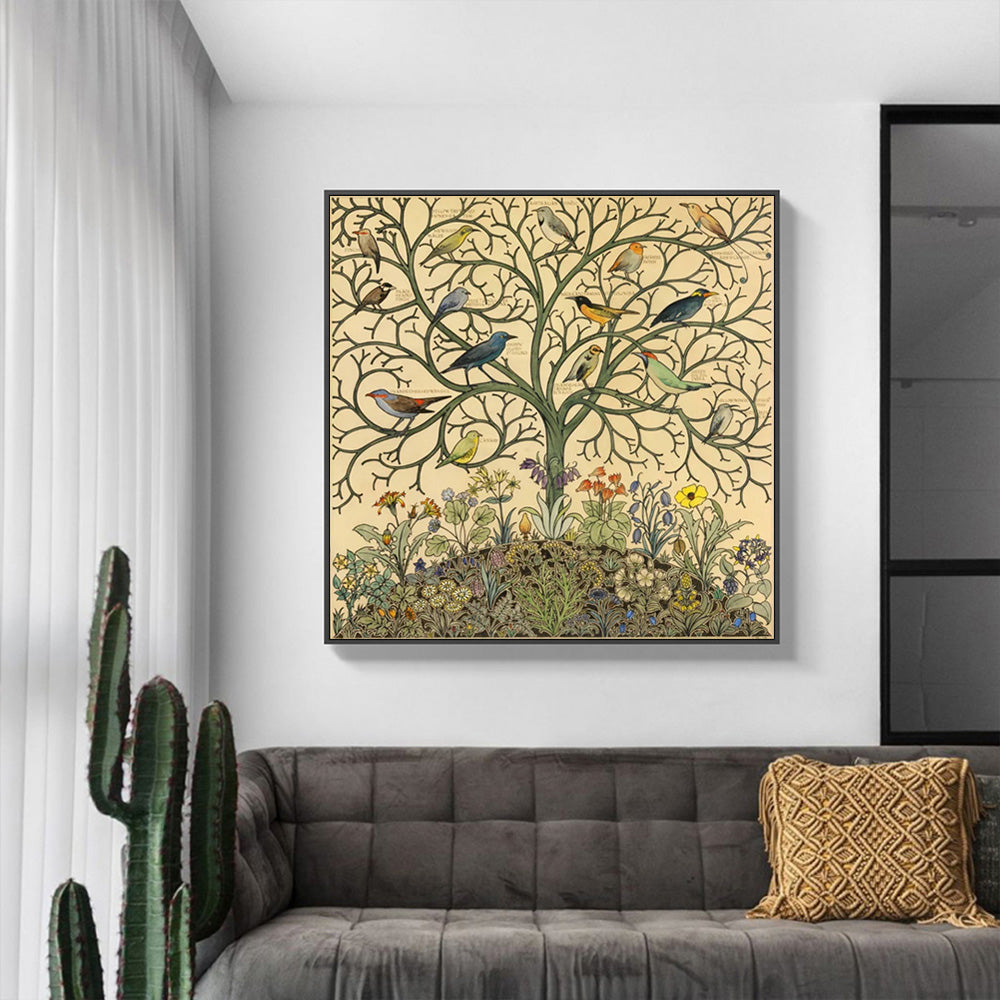 _label_, DSZ Product, feed-cond-new, feed-sl-free shipping, free-shipping, newWall Art 40Cm X 40Cm Tree Of Life Black Frame Canvas - Premium Home & Garden > Wall Art > Posters, Paintings & Prints from Artime ! Shop Online Buy Now at S & D's Value Store Family Business Best Customer Service_label_, DSZ Product, feed-cond-new, feed-sl-free shipping, free-shipping, new