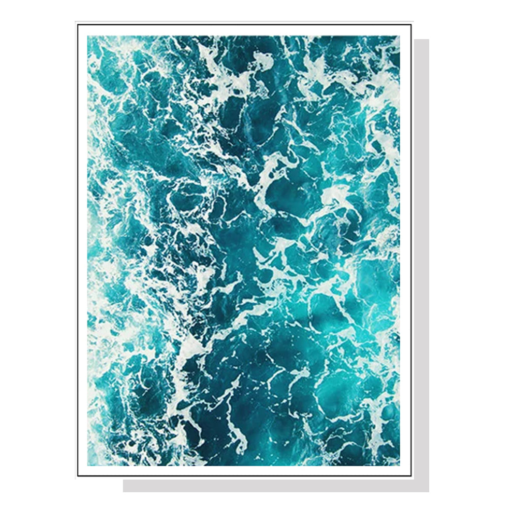 _label_, DSZ Product, feed-cond-new, feed-sl-free shipping, free-shipping, newWall Art 60Cm X 90Cm Blue Ocean White Frame Canvas - Premium Home & Garden > Hobbies > Arts & Crafts from Artime ! Shop Online Buy Now at S & D's Value Store Family Business Best Customer Service_label_, DSZ Product, feed-cond-new, feed-sl-free shipping, free-shipping, new