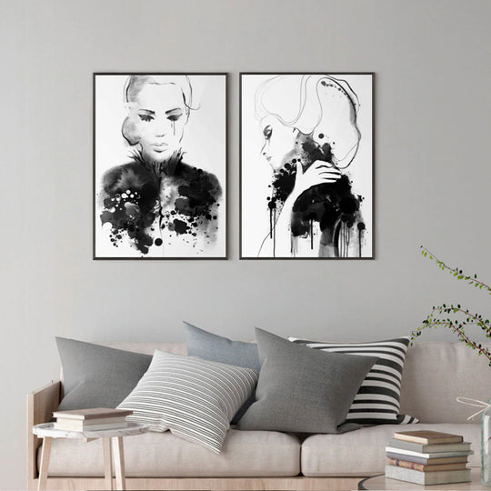 _label_, DSZ Product, feed-cond-new, feed-sl-free shipping, free-shipping, newWall Art 50Cm X 70Cm Watercolor Sketch 2 Sets Black Frame Canvas - Premium Home & Garden > Hobbies > Arts & Crafts from Artime ! Shop Online Buy Now at S & D's Value Store Family Business Best Customer Service_label_, DSZ Product, feed-cond-new, feed-sl-free shipping, free-shipping, new