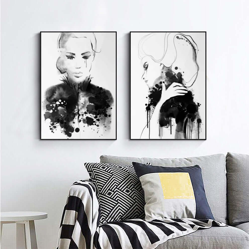 _label_, DSZ Product, feed-cond-new, feed-sl-free shipping, free-shipping, newWall Art 70Cm X 100Cm Watercolor Sketch 2 Sets Black Frame Canvas - Premium Home & Garden > Hobbies > Arts & Crafts from Artime ! Shop Online Buy Now at S & D's Value Store Family Business Best Customer Service_label_, DSZ Product, feed-cond-new, feed-sl-free shipping, free-shipping, new