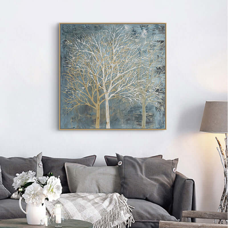 _label_, DSZ Product, feed-cond-new, feed-sl-free shipping, free-shipping, newWall Art 50Cm X 50Cm Forest In The Twilight Trees Gold Frame Canvas - Premium Home & Garden > Wall Art > 3D Wall Art from Artime ! Shop Online Buy Now at S & D's Value Store Family Business Best Customer Service_label_, DSZ Product, feed-cond-new, feed-sl-free shipping, free-shipping, new