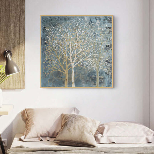 _label_, DSZ Product, feed-cond-new, feed-sl-free shipping, free-shipping, newWall Art 50Cm X 50Cm Forest In The Twilight Trees Gold Frame Canvas - Premium Home & Garden > Wall Art > 3D Wall Art from Artime ! Shop Online Buy Now at S & D's Value Store Family Business Best Customer Service_label_, DSZ Product, feed-cond-new, feed-sl-free shipping, free-shipping, new