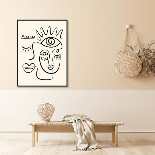 _label_, DSZ Product, feed-cond-new, feed-sl-free shipping, free-shipping, newWall Art 40Cm X 60Cm Line Art By Pablo Picasso Black Frame Canvas - Premium Home & Garden > Wall Art > Posters, Paintings & Prints from Artime ! Shop Online Buy Now at S & D's Value Store Family Business Best Customer Service_label_, DSZ Product, feed-cond-new, feed-sl-free shipping, free-shipping, new