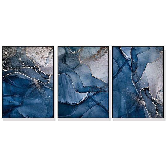 _label_, DSZ Product, feed-cond-new, feed-sl-free shipping, free-shipping, newWall Art 80Cm X 120Cm Blue Gold Marble 3 Sets Black Frame Canvas - Premium Home & Garden > Decor > Picture Frames from Artime ! Shop Online Buy Now at S & D's Value Store Family Business Best Customer Service_label_, DSZ Product, feed-cond-new, feed-sl-free shipping, free-shipping, new