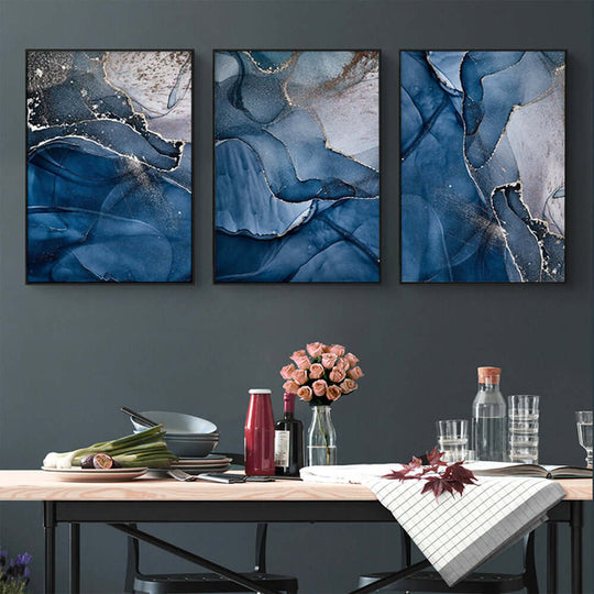 _label_, DSZ Product, feed-cond-new, feed-sl-free shipping, free-shipping, newWall Art 80Cm X 120Cm Blue Gold Marble 3 Sets Black Frame Canvas - Premium Home & Garden > Decor > Picture Frames from Artime ! Shop Online Buy Now at S & D's Value Store Family Business Best Customer Service_label_, DSZ Product, feed-cond-new, feed-sl-free shipping, free-shipping, new