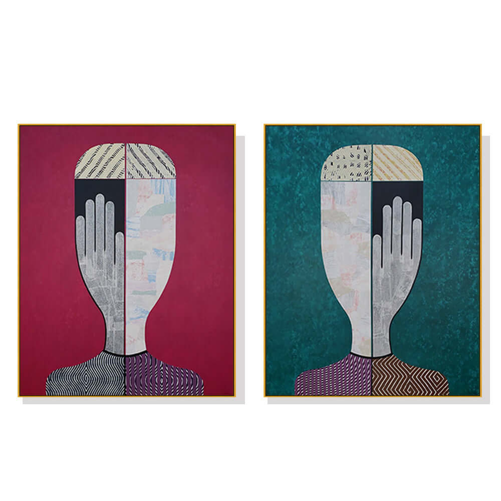 _label_, DSZ Product, feed-cond-new, feed-sl-free shipping, free-shipping, newWall Art 50Cm X 70Cm Abstract Man And Woman 2 Sets Gold Frame Canvas - Premium Home & Garden > Wall Art > Posters, Paintings & Prints from Artime ! Shop Online Buy Now at S & D's Value Store Family Business Best Customer Service_label_, DSZ Product, feed-cond-new, feed-sl-free shipping, free-shipping, new