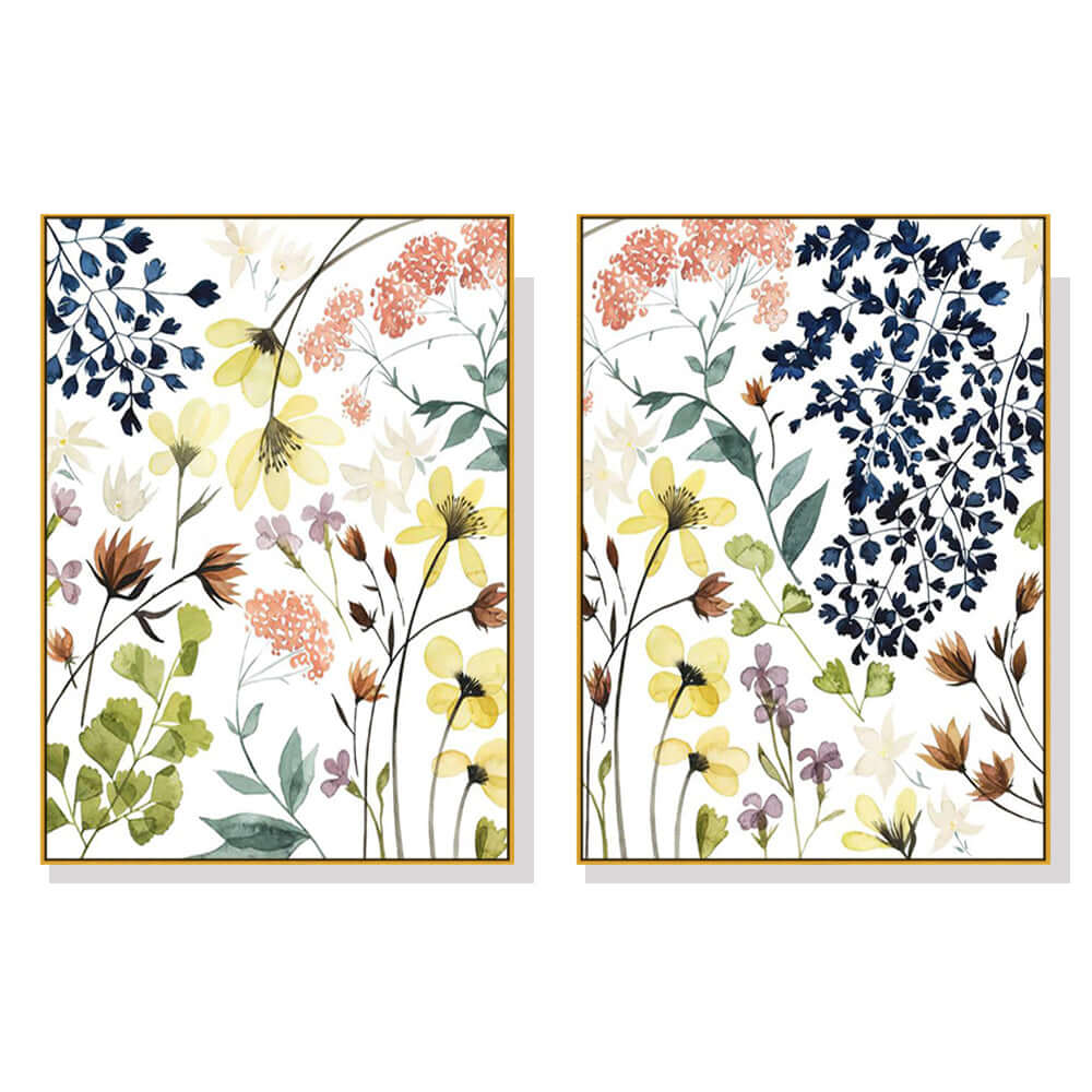 _label_, DSZ Product, feed-cond-new, feed-sl-free shipping, free-shipping, newWall Art 80Cm X 120Cm Flower Composition 2 Sets Gold Frame Canvas - Premium Home & Garden > Wall Art > Posters, Paintings & Prints from Artime ! Shop Online Buy Now at S & D's Value Store Family Business Best Customer Service_label_, DSZ Product, feed-cond-new, feed-sl-free shipping, free-shipping, new