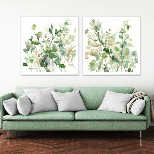 _label_, DSZ Product, feed-cond-new, feed-sl-free shipping, free-shipping, newWall Art 40Cm X 40Cm  Sage Garden By Carol Robinson 2 Sets White Frame Canvas - Premium Home & Garden > Wall Art > Posters, Paintings & Prints from Artime ! Shop Online Buy Now at S & D's Value Store Family Business Best Customer Service_label_, DSZ Product, feed-cond-new, feed-sl-free shipping, free-shipping, new